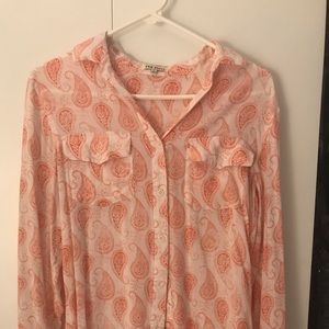 Rag Poets light-weight , paisley button down.